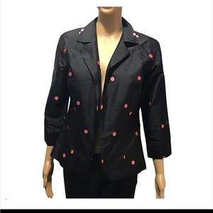 Connie Roberson Jacket Black Pink Dots